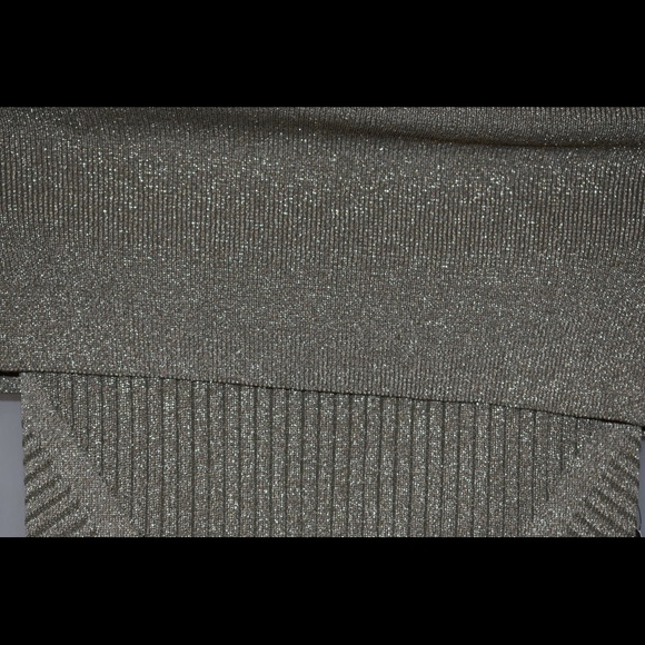 NWT NY&CO Metallic Off the Shoulder Sweater Midi - Picture 6 of 6